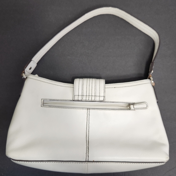 Y2K Etienne Aigner Vintage Shoulder Leather Bag White retro - Picture 3 of 10